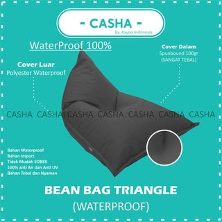 CASHA Bean Bag Triangle Waterproof - Size Large