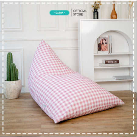 CASHA Bean Bag Triangle Katun Motif - Size Medium