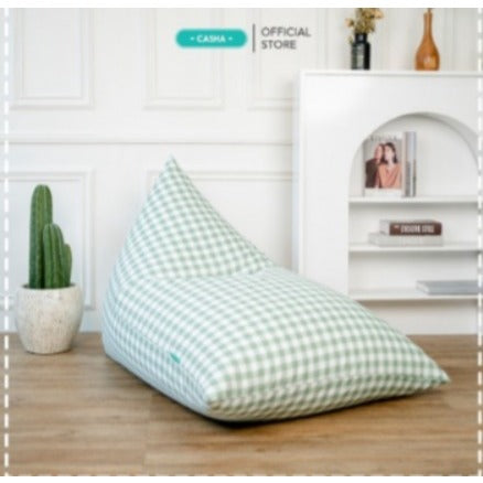 CASHA Bean Bag Triangle Katun Motif - Size Medium