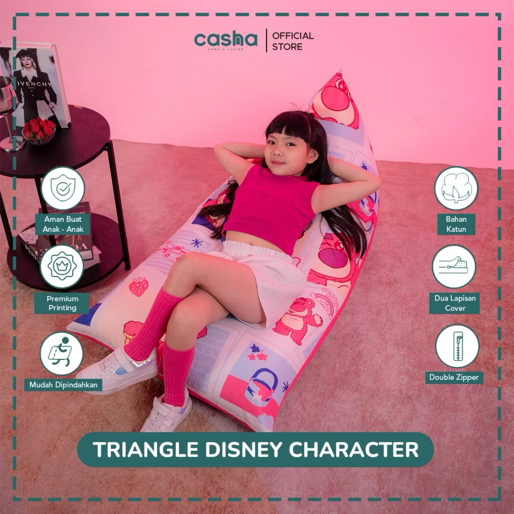 Casha Bean Bag Triangle  Disney Series | Toys Story | Lotso | Mickey