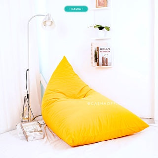 CASHA Bean Bag Triangle Suede- Size Large