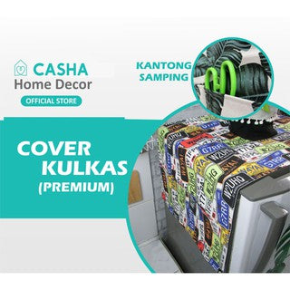 CASHA Cover Kulkas Premium - Motif