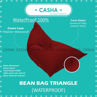 CASHA Bean Bag Triangle Waterproof - Size Large