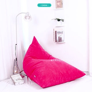 CASHA Bean Bag Triangle Suede- Size Medium