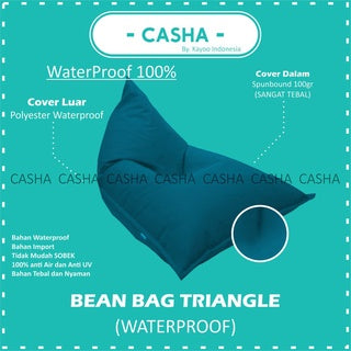 CASHA Bean Bag Triangle Waterproof - Size Large