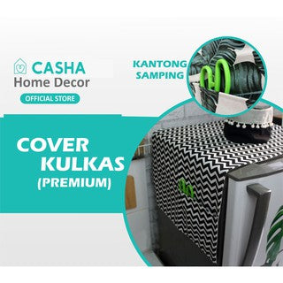 CASHA Cover Kulkas Premium - Motif